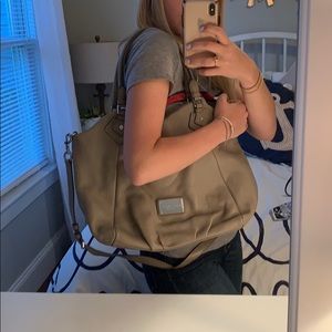 Marc Jacobs Grey 100% Cow Leather Hobo Bag